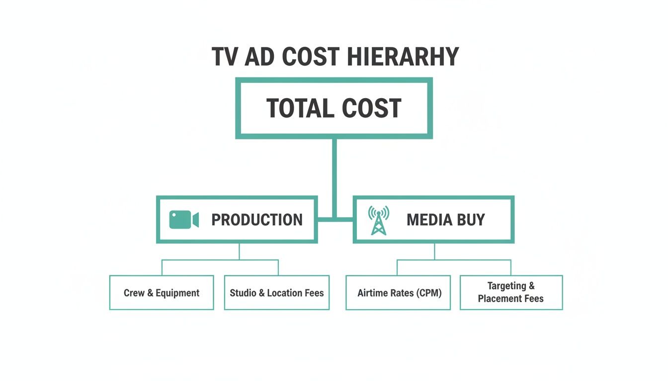 A Modern Guide to TV Advertising Cost for Growing Brands