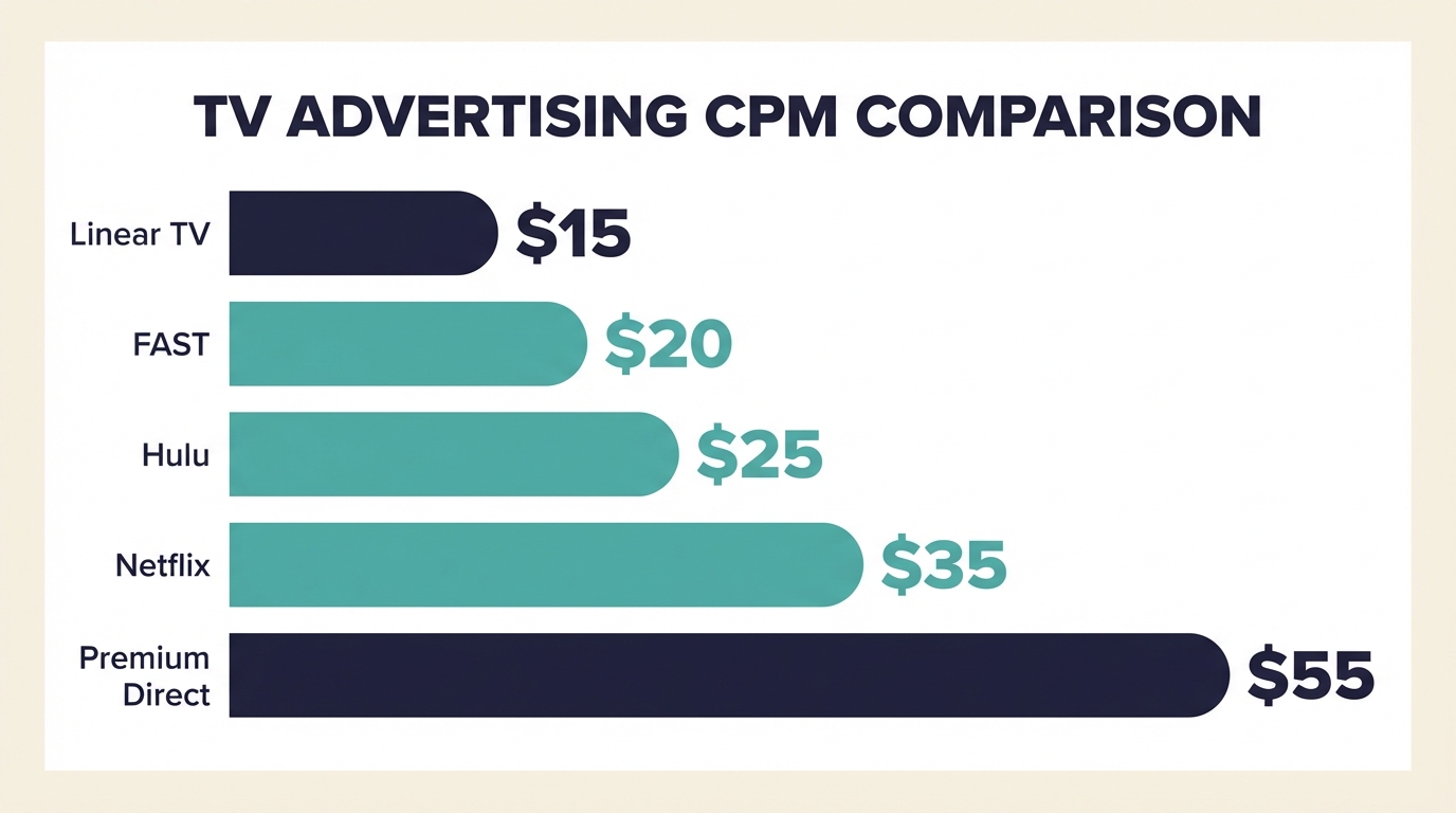TV Advertising Cost Trends Images - Cpm Comparison