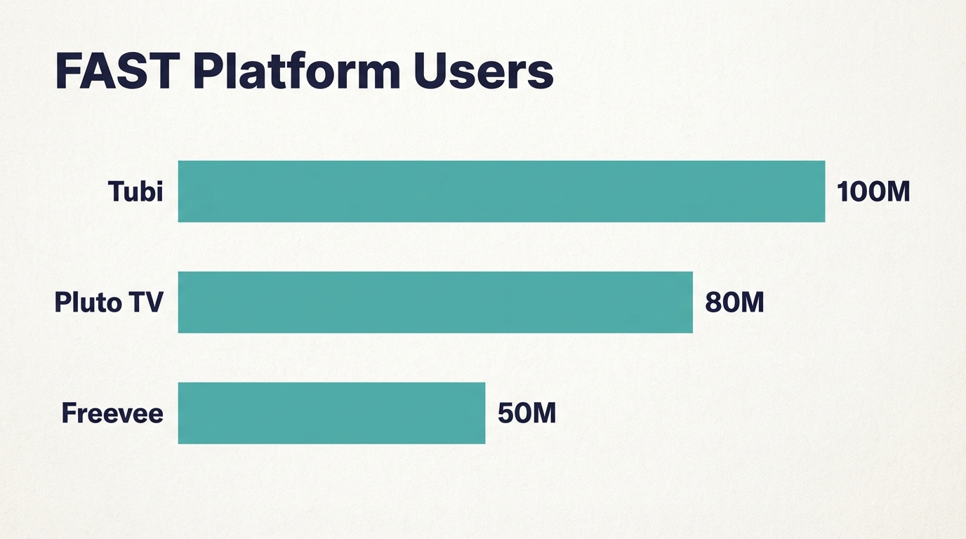 Free Streaming Service Users - Platform Comparison
