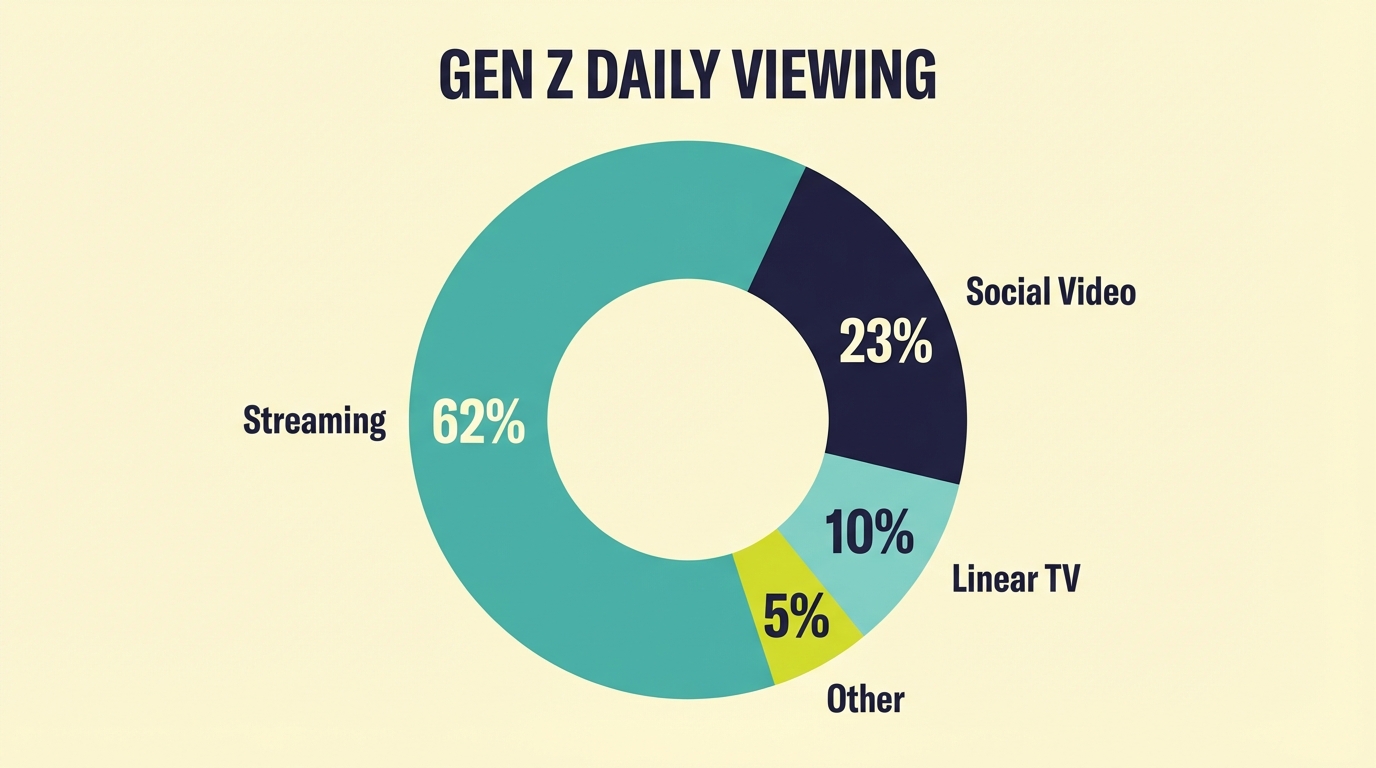 Gen Z TV Viewing Habits - Viewing Breakdown