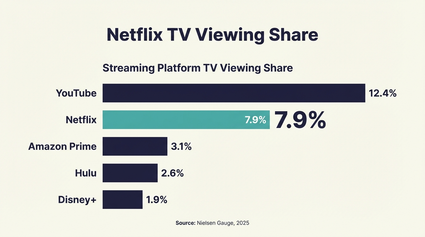 Netflix TV Viewing Share - Platform Comparison