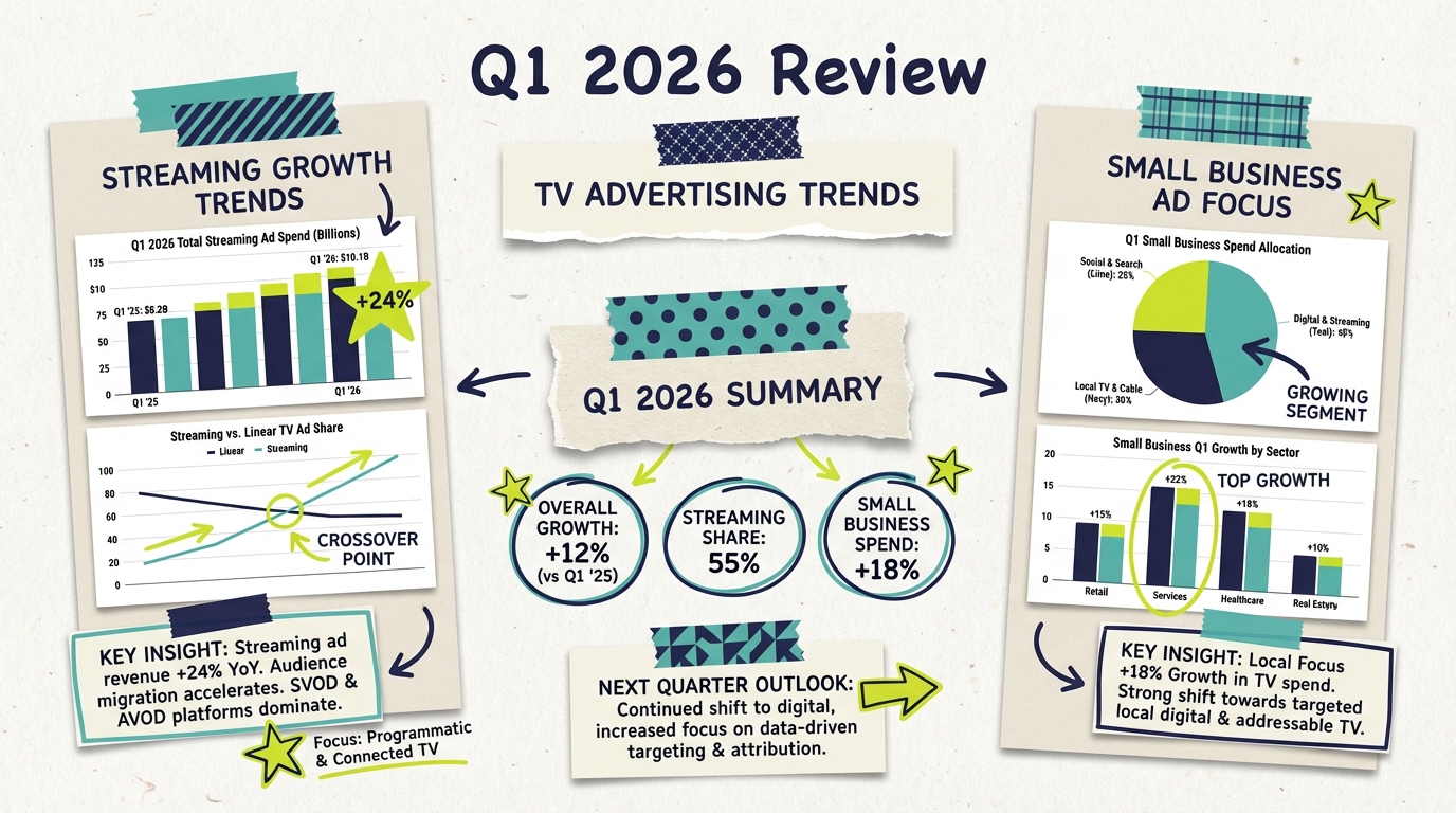 Q1 2026 TV Advertising Review: What Worked for SMBs