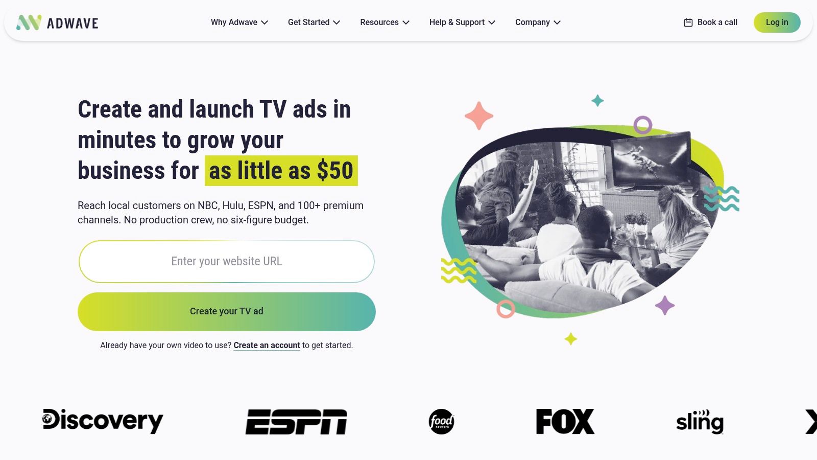 Screenshot from https://adwave.com