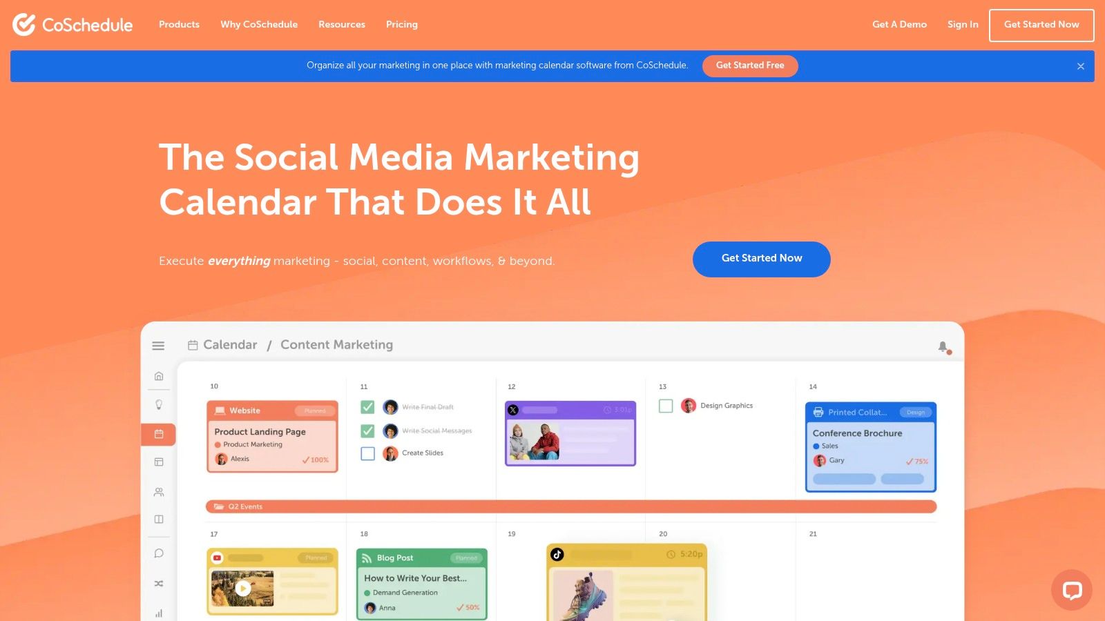 CoSchedule Marketing Calendar