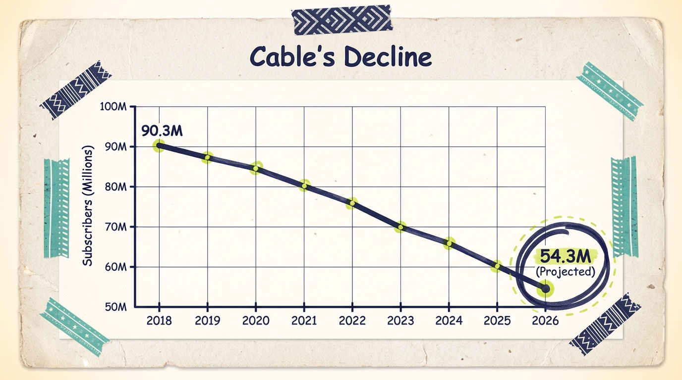 Cord Cutting Statistics Q4 2025 - Subscriber Decline