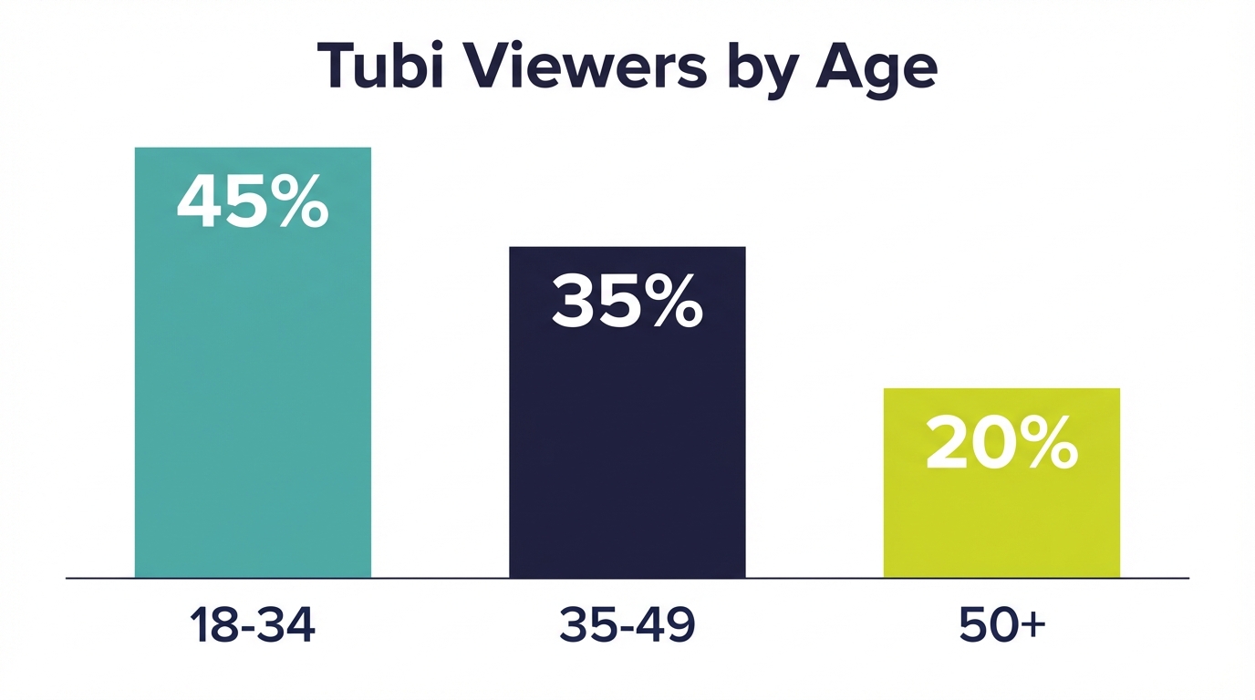 Tubi Advertising Body Images - Tubi Viewers By Age