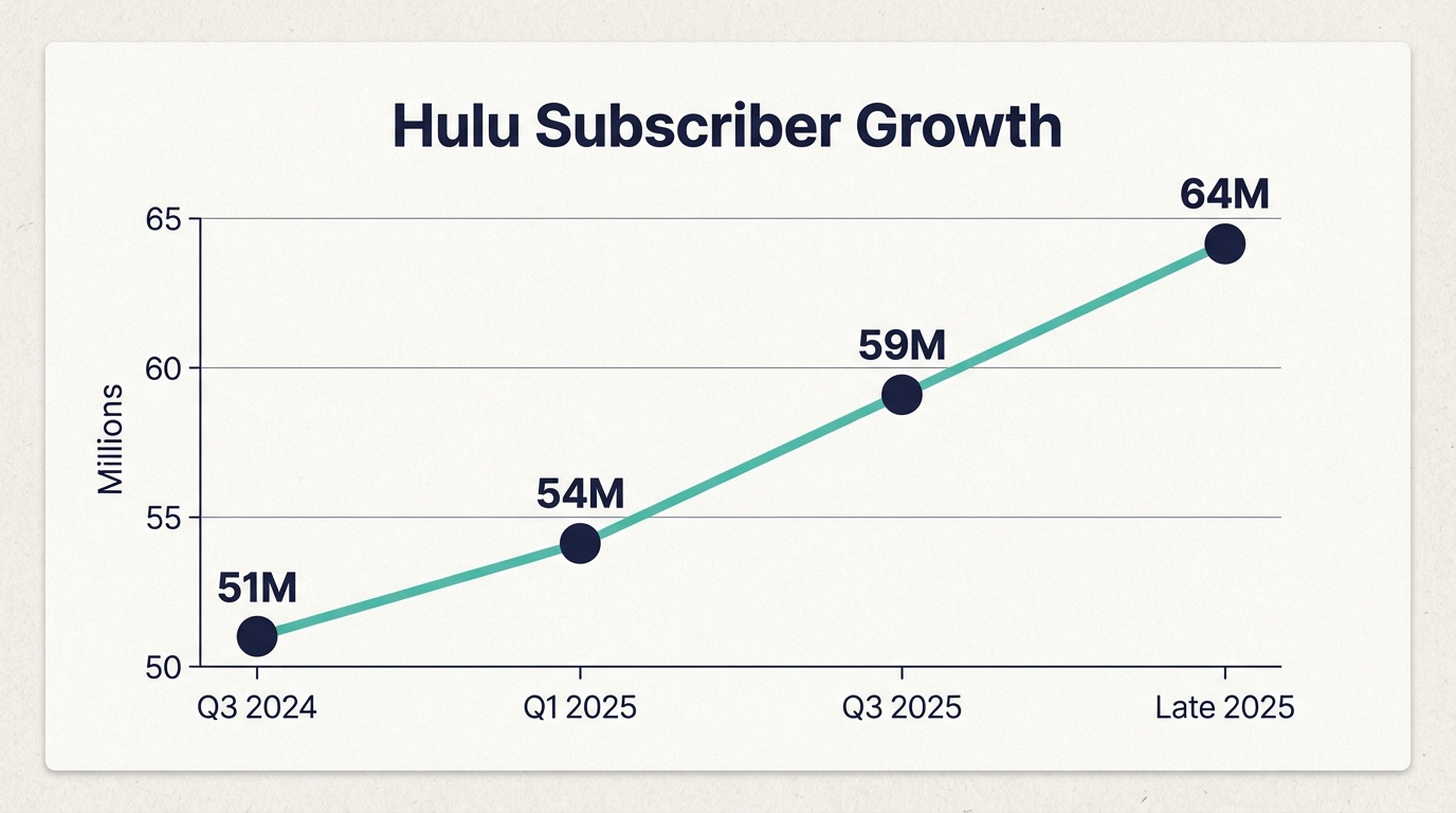 How many people have Hulu? (Q3 2025) - Subscriber Growth