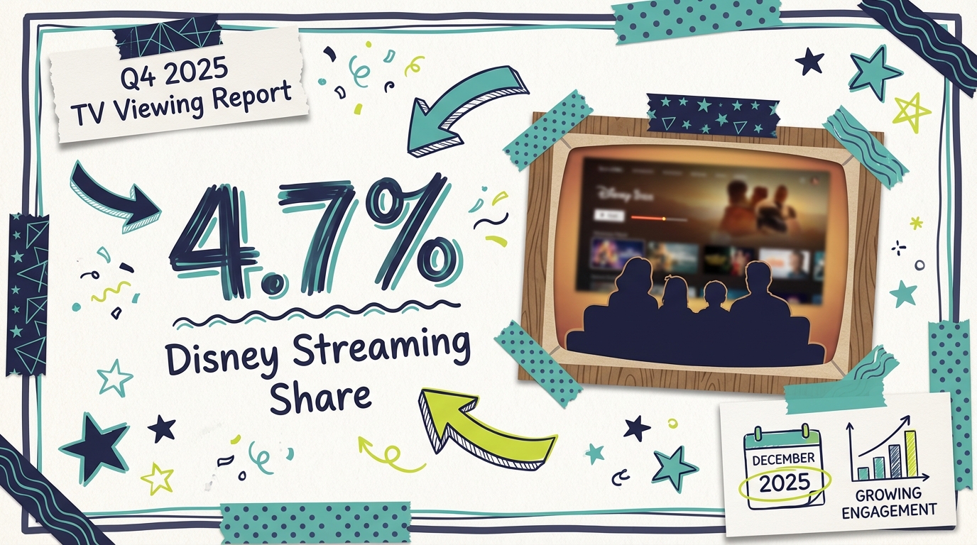 Disney+ TV Viewing Share in Q4 2025: December Data