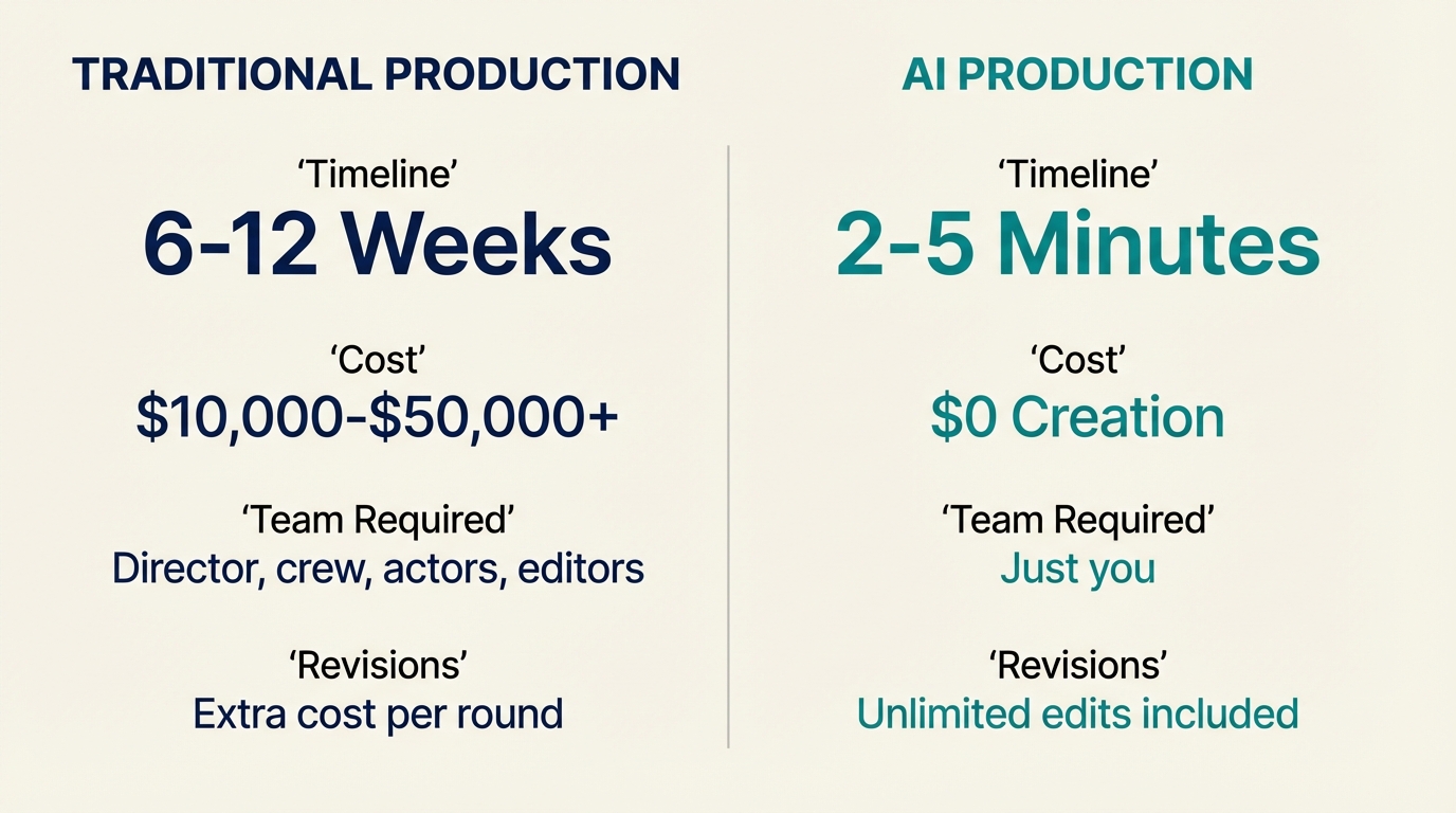 AI TV Commercials - Comparison Chart