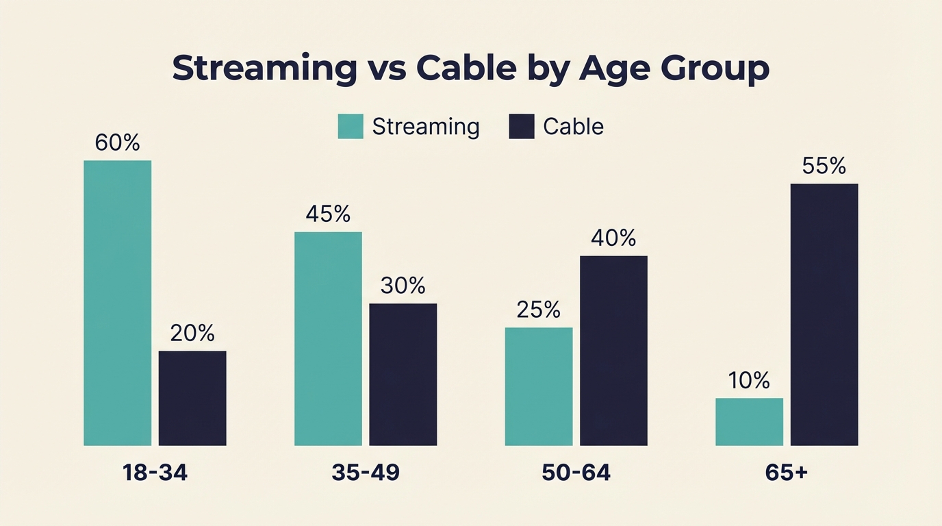Will Streaming Overtake Cable - Demographics Breakdown