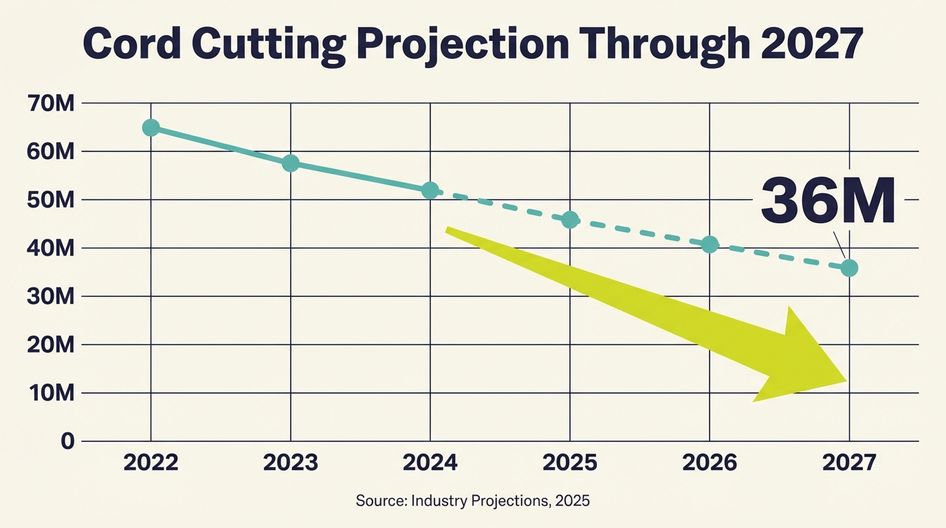 Cord Cutting Statistics - Growth Trend