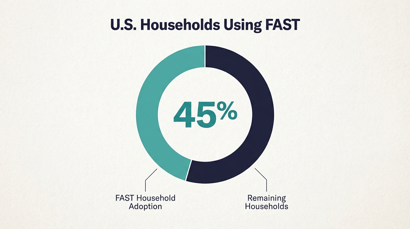 Free Streaming Service Users - Household Adoption