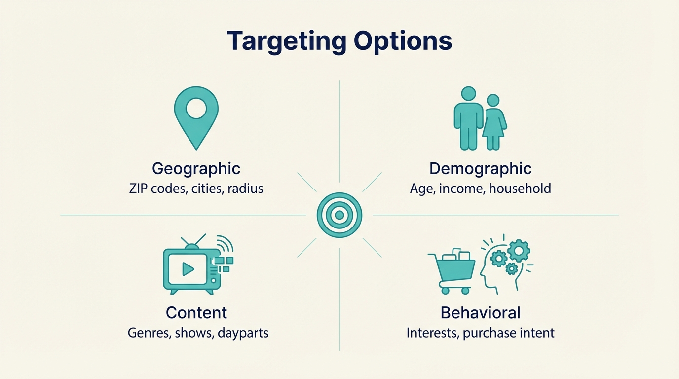 Hulu Advertising for Small Business - Targeting Options