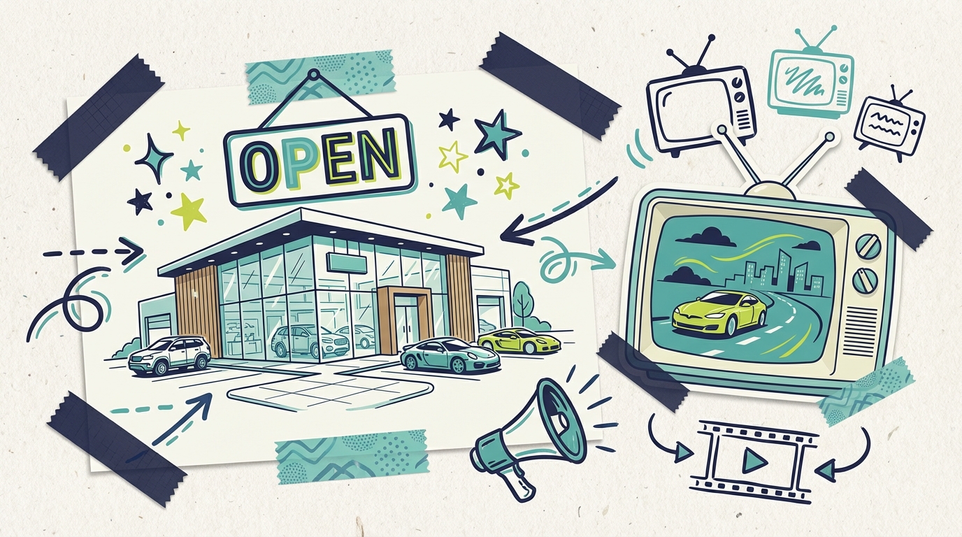 TV Advertising for Auto Dealerships - Dealership Showroom Tv