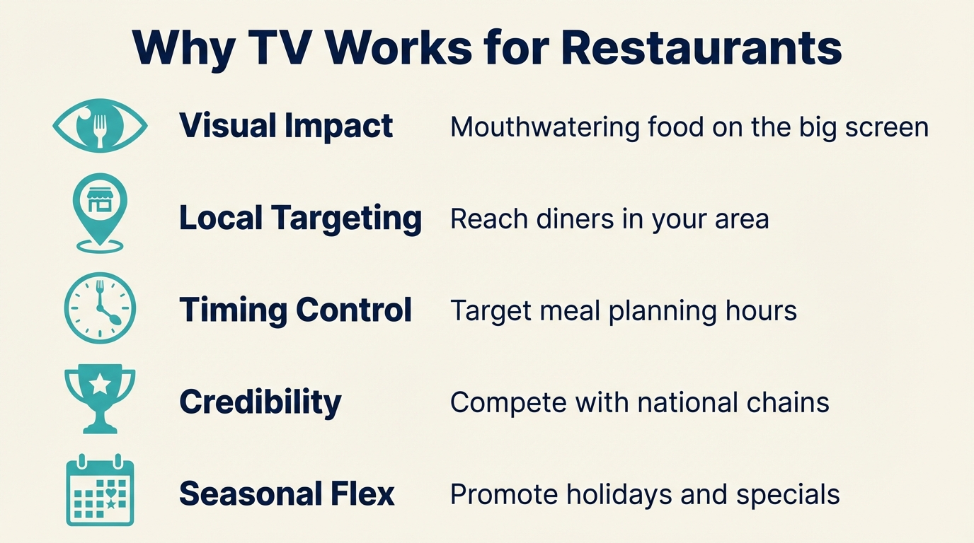 TV Advertising for Restaurants Guide - Why Tv Works