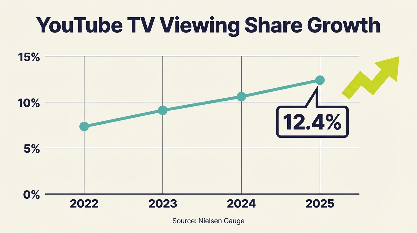 YouTube TV Viewing Share - Growth Trend