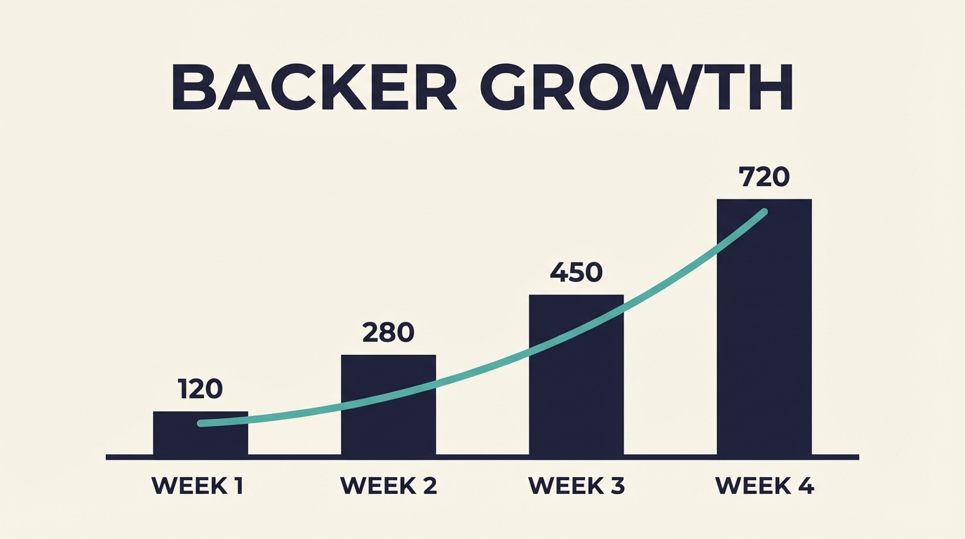 Kickstarter Backer Growth - Backer Growth Chart