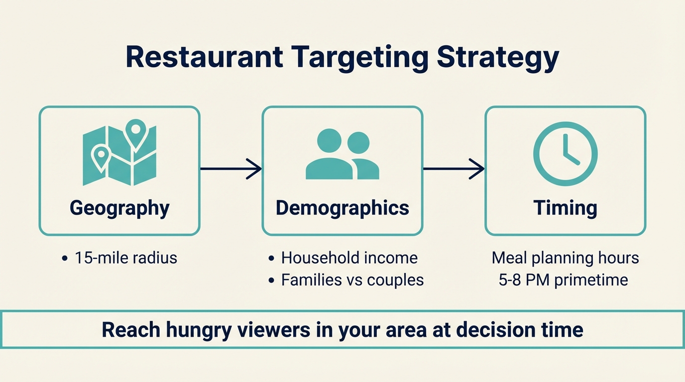 TV Advertising for Restaurants Guide - Targeting Strategy