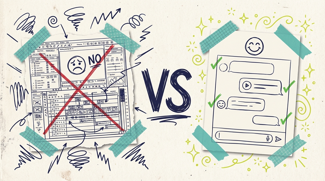 Why We Built a Chat-Based Video Editor - Complexity Vs Simplicity