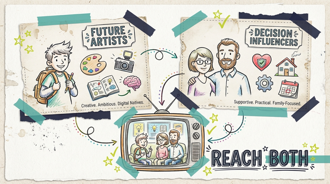 TV Advertising for Art Schools - Targeting Students