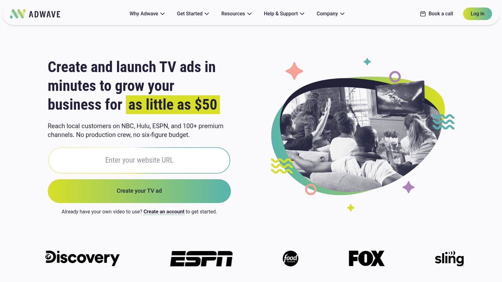 Screenshot from https://adwave.com