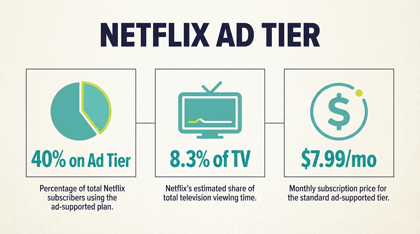 Netflix TV Viewing Share - Netflix Ad Tier
