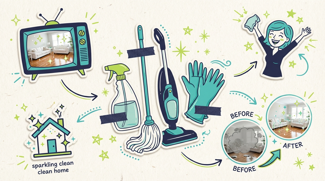 TV Advertising for Cleaning Services - Cleaning Tv Concept