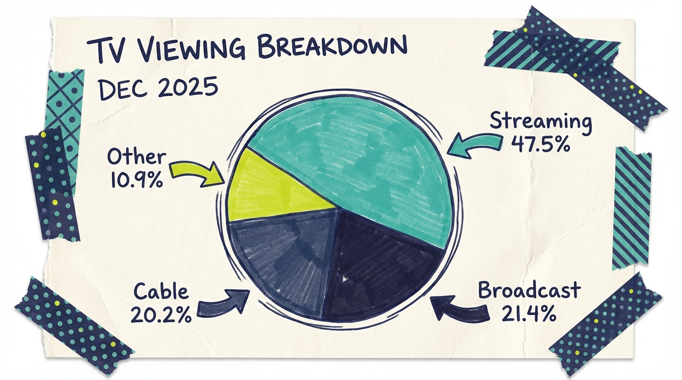 Broadcast TV Viewing Share Q4 2025 - Viewing Breakdown