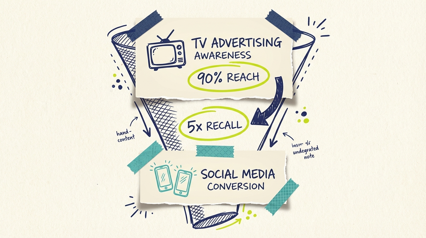 TV Ad Reach vs Social Media - Funnel Strategy