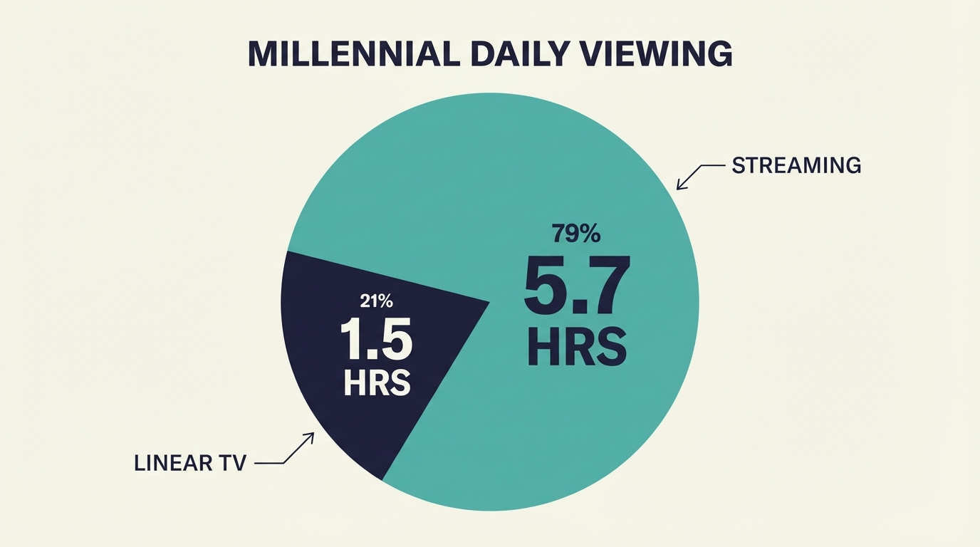 Millennial TV Viewing Habits - Millennial Viewing Breakdown