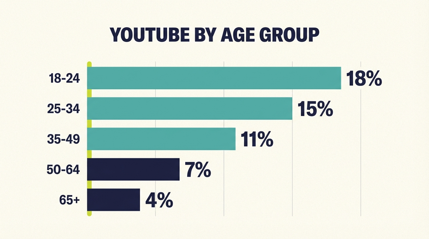 YouTube TV Viewing Share - Demographics Breakdown