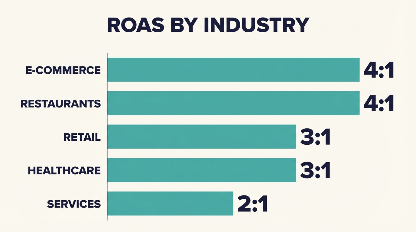 CTV Advertising Benchmarks - Roas By Industry
