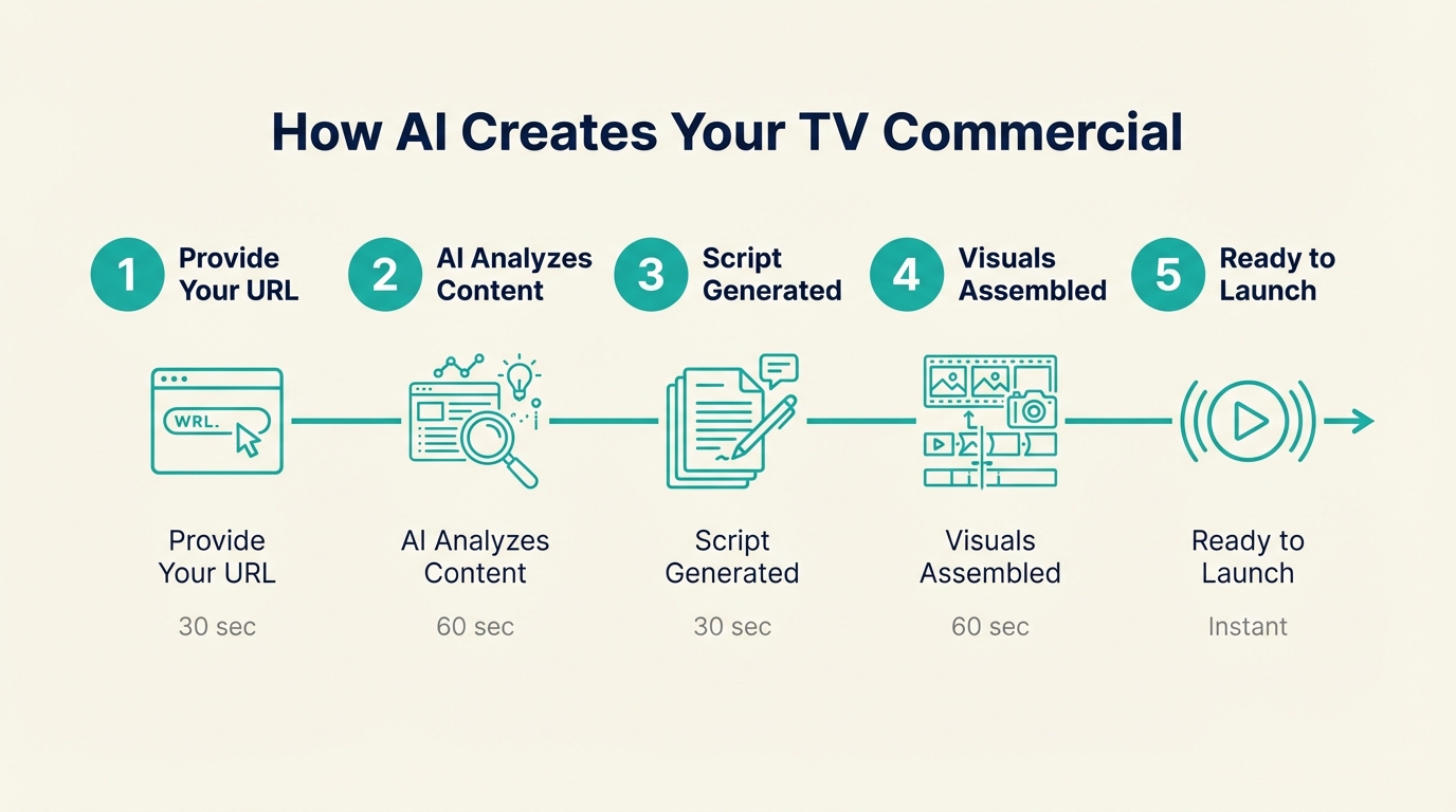 AI TV Commercials Process - Process Steps