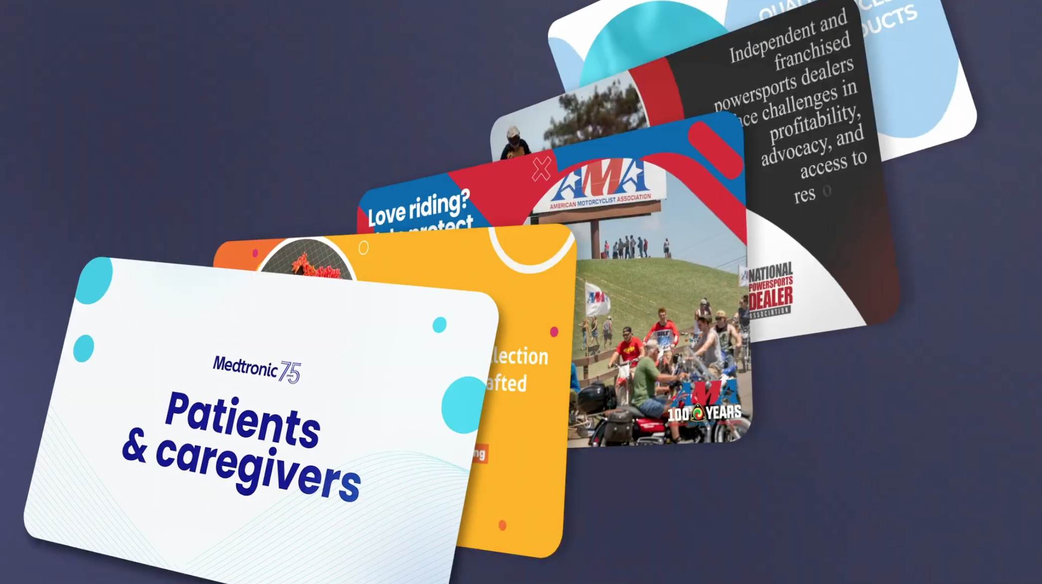 A graphic showing many different Adwave created ads