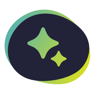 Icon representing AI generation.