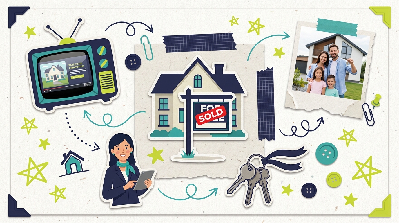 TV Advertising for Real Estate Listings - Real Estate Tv Concept