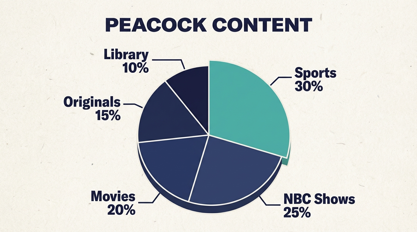 How many households have Peacock? (Q3 2025) - Content Breakdown