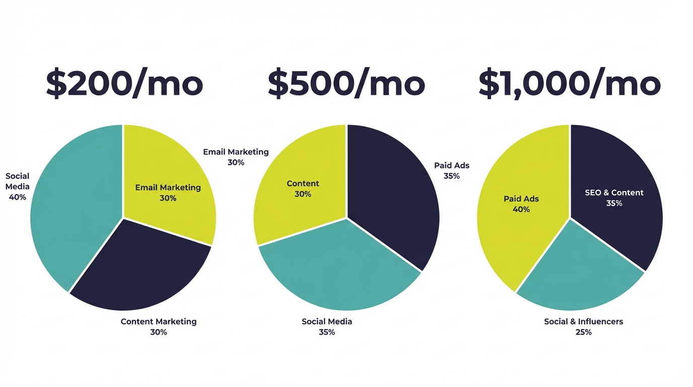 Local Advertising Ideas - Budget Allocation Charts