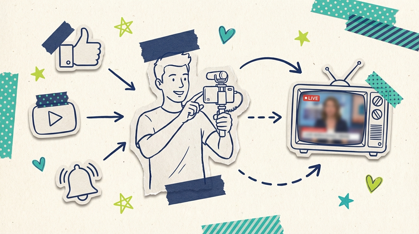 TV Advertising for Content Creators - Creator Tv Concept