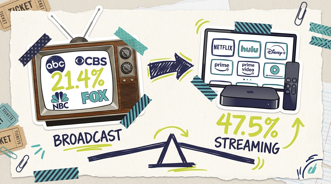 What Percentage of TV is Broadcast? (Q4 2025)