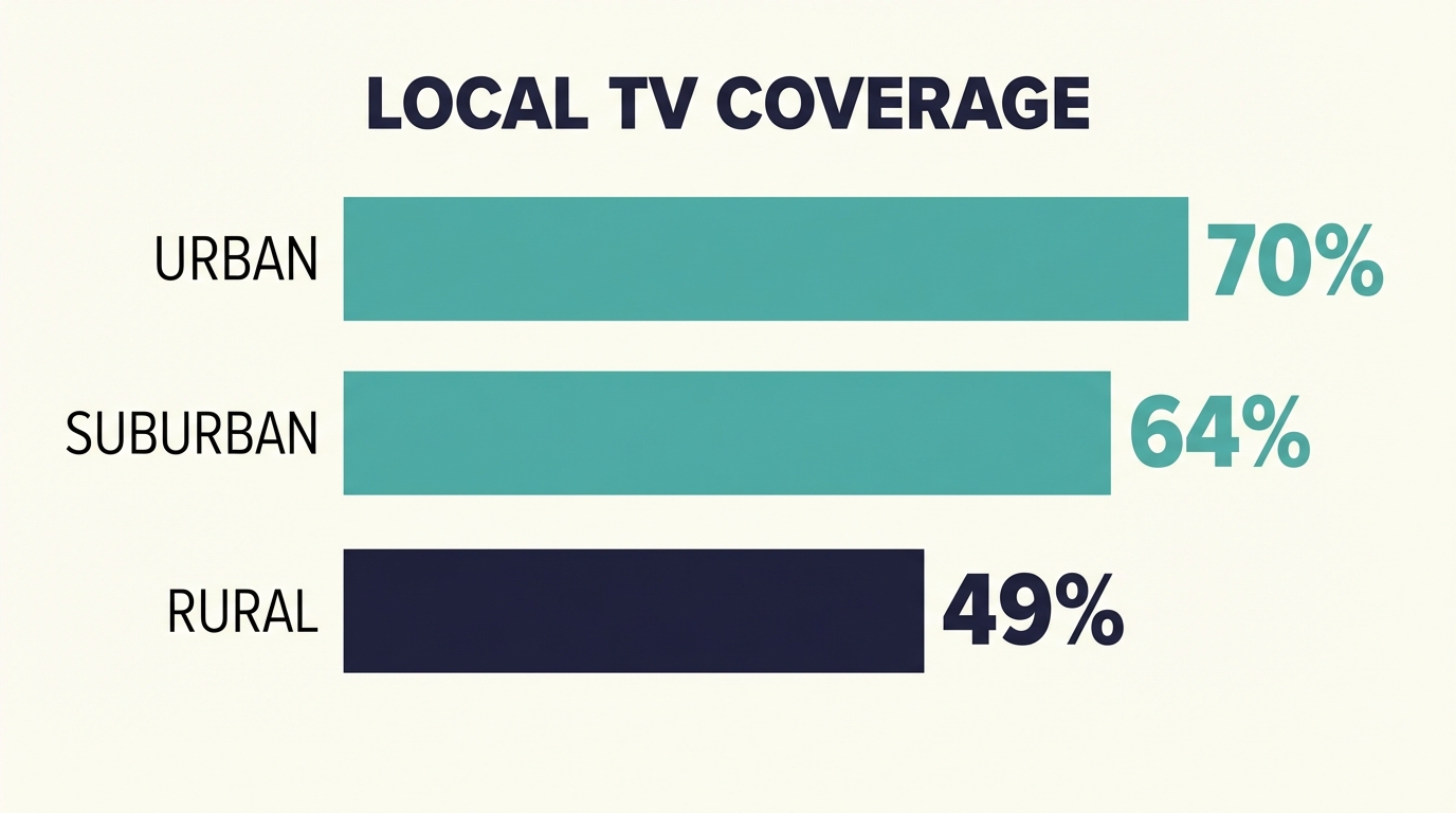 Urban vs Rural TV Viewing Differences - Local Tv Coverage