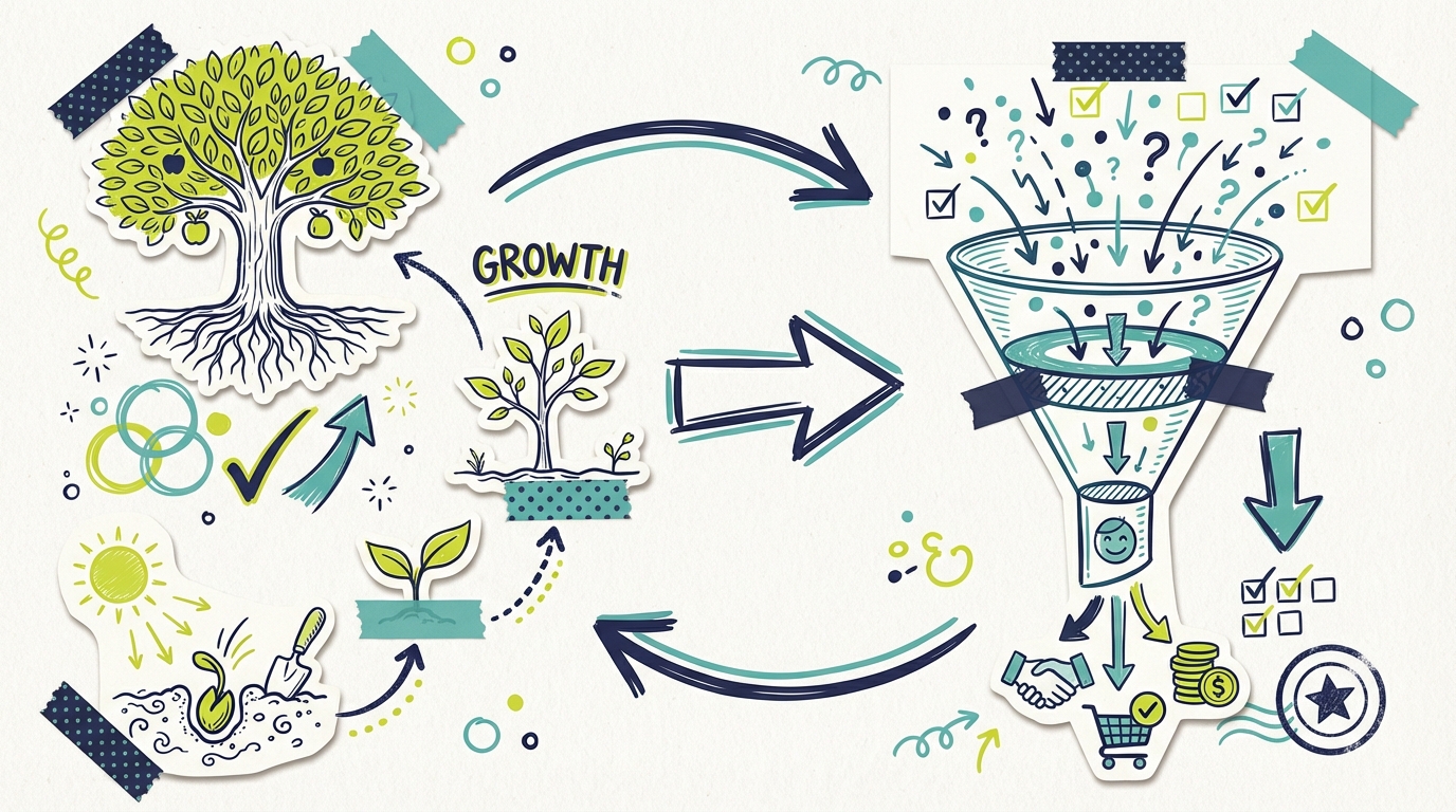 Brand Awareness vs Lead Generation - 02 Seed Tree Funnel