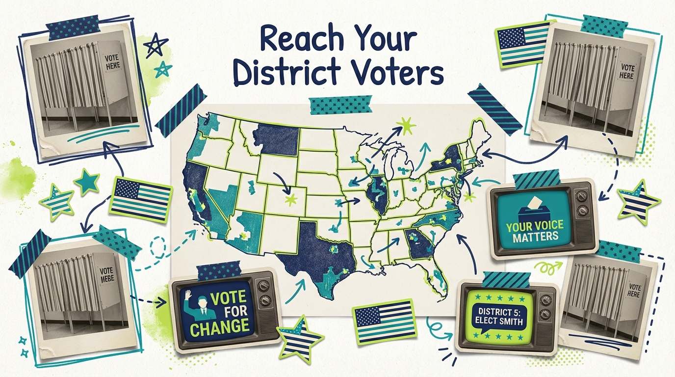 Congressional Campaign Advertising: Reaching District Voters
