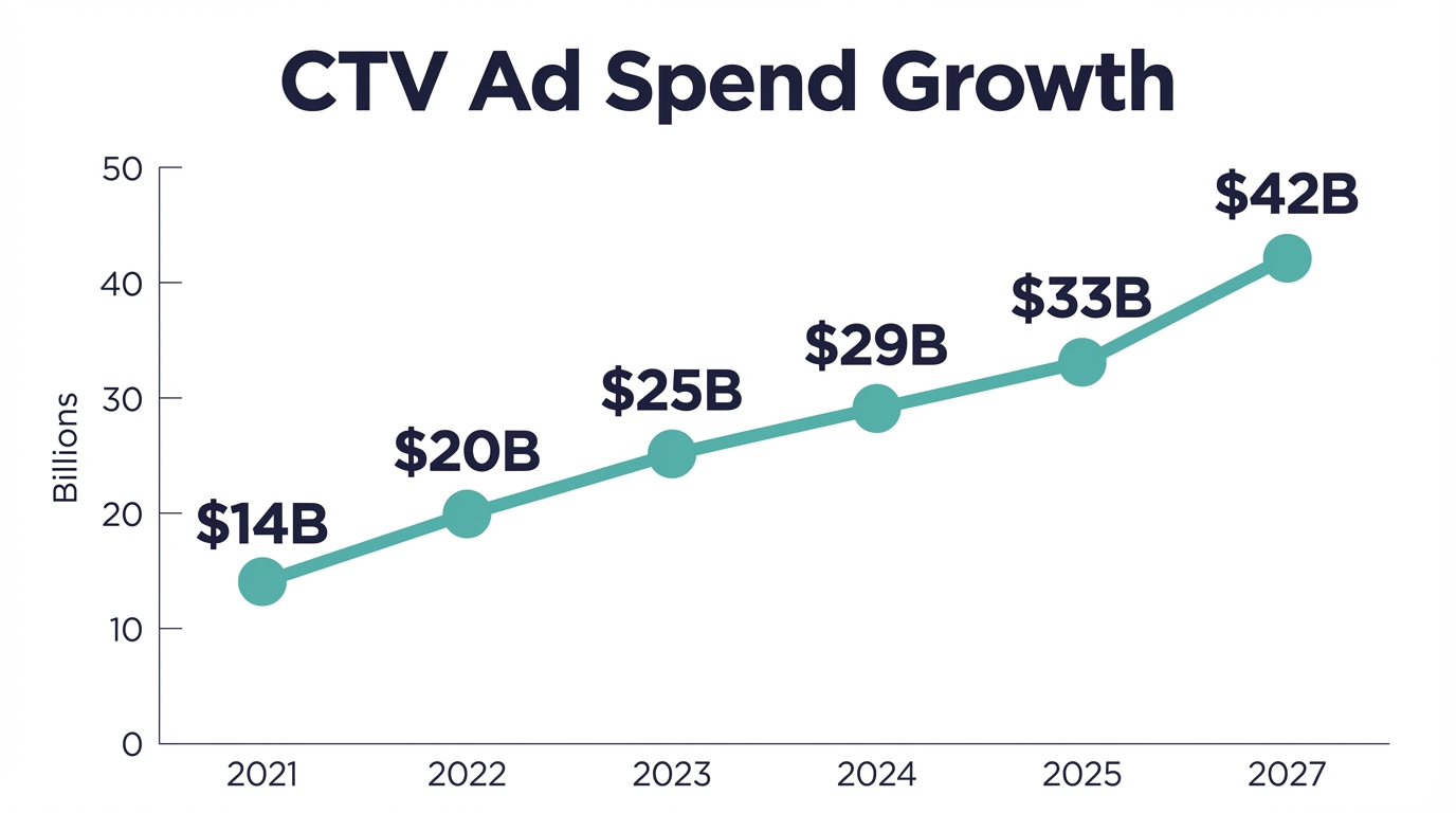 Streaming TV Ad Spend Q3 2025 - Chart Spend Growth
