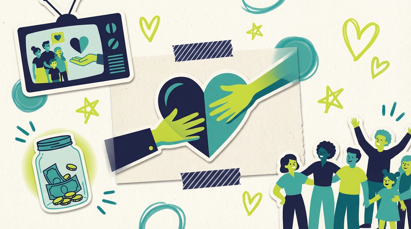 TV Advertising for Nonprofits - Nonprofit Giving Concept