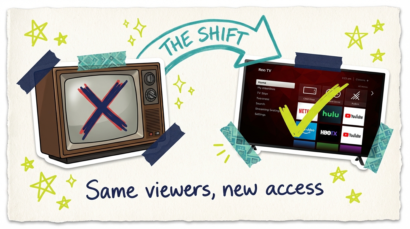 Average Daily TV Viewing Time - Concept Streaming Shift