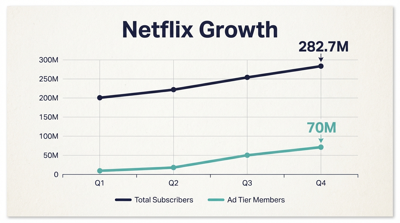 How many U.S. households have Netflix? (Q3 2025) - Subscriber Growth